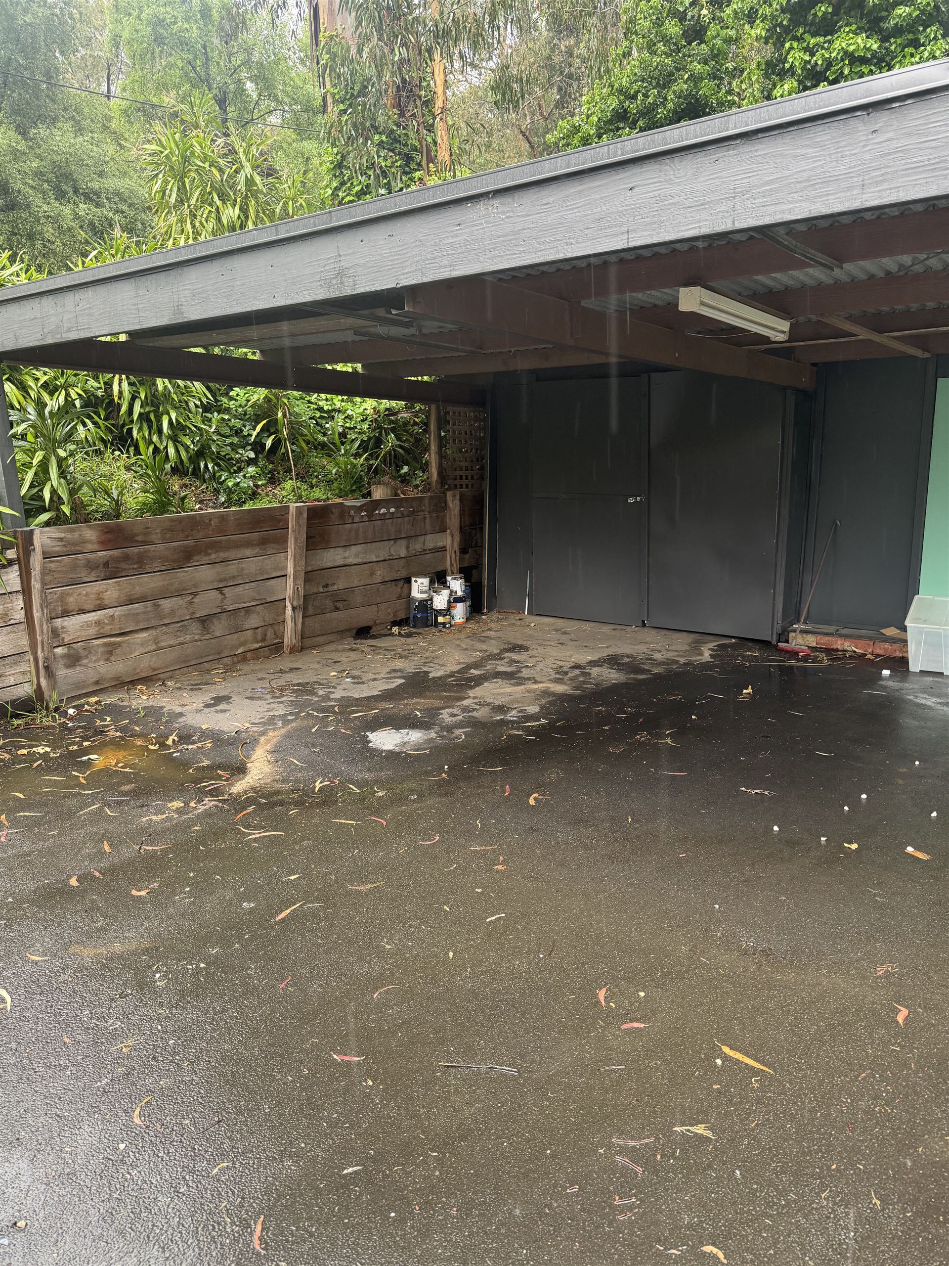 Carport cleared